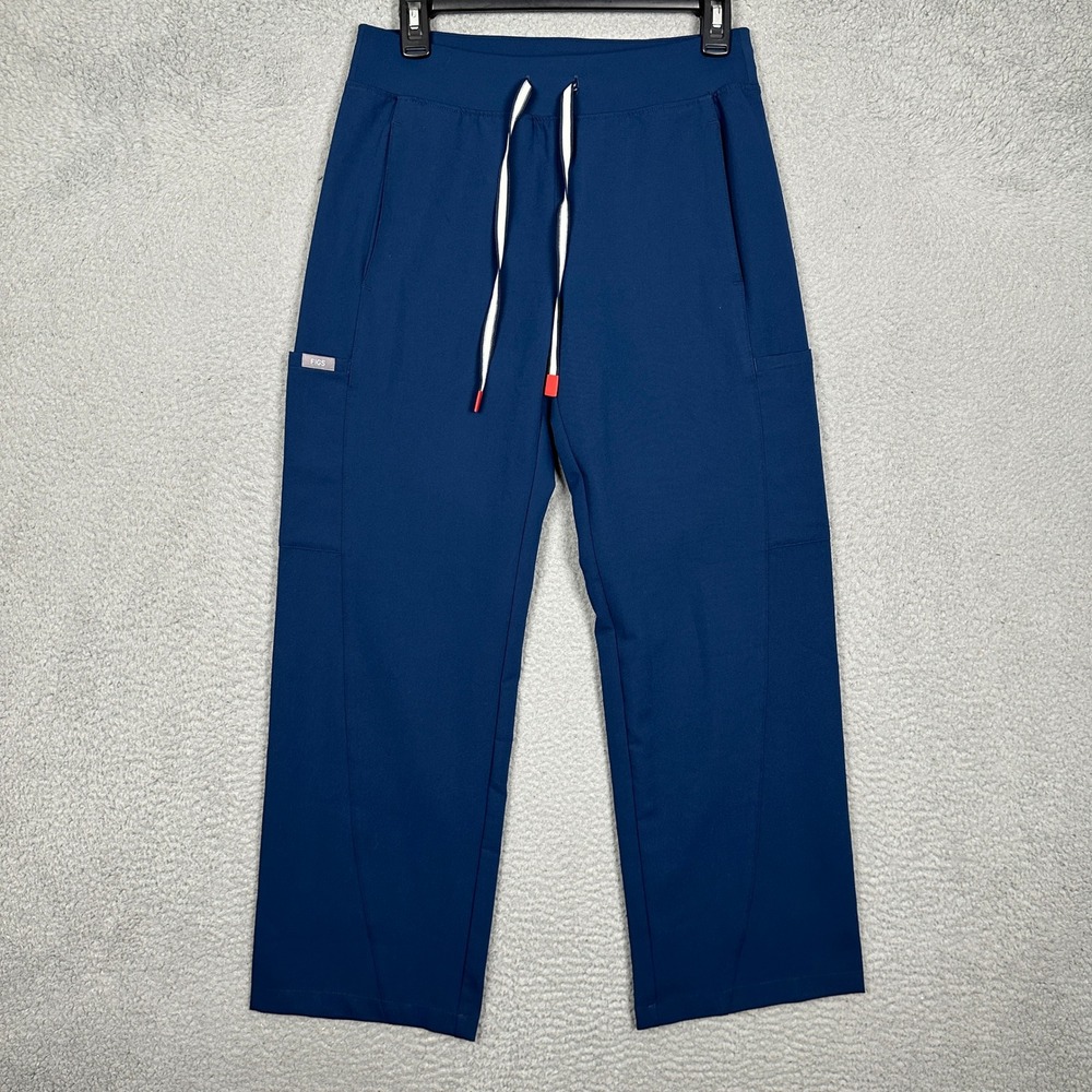 FIGS Scrub Pants Mens Small Relaxed Straight Blue Olympics Team USA Medical Team